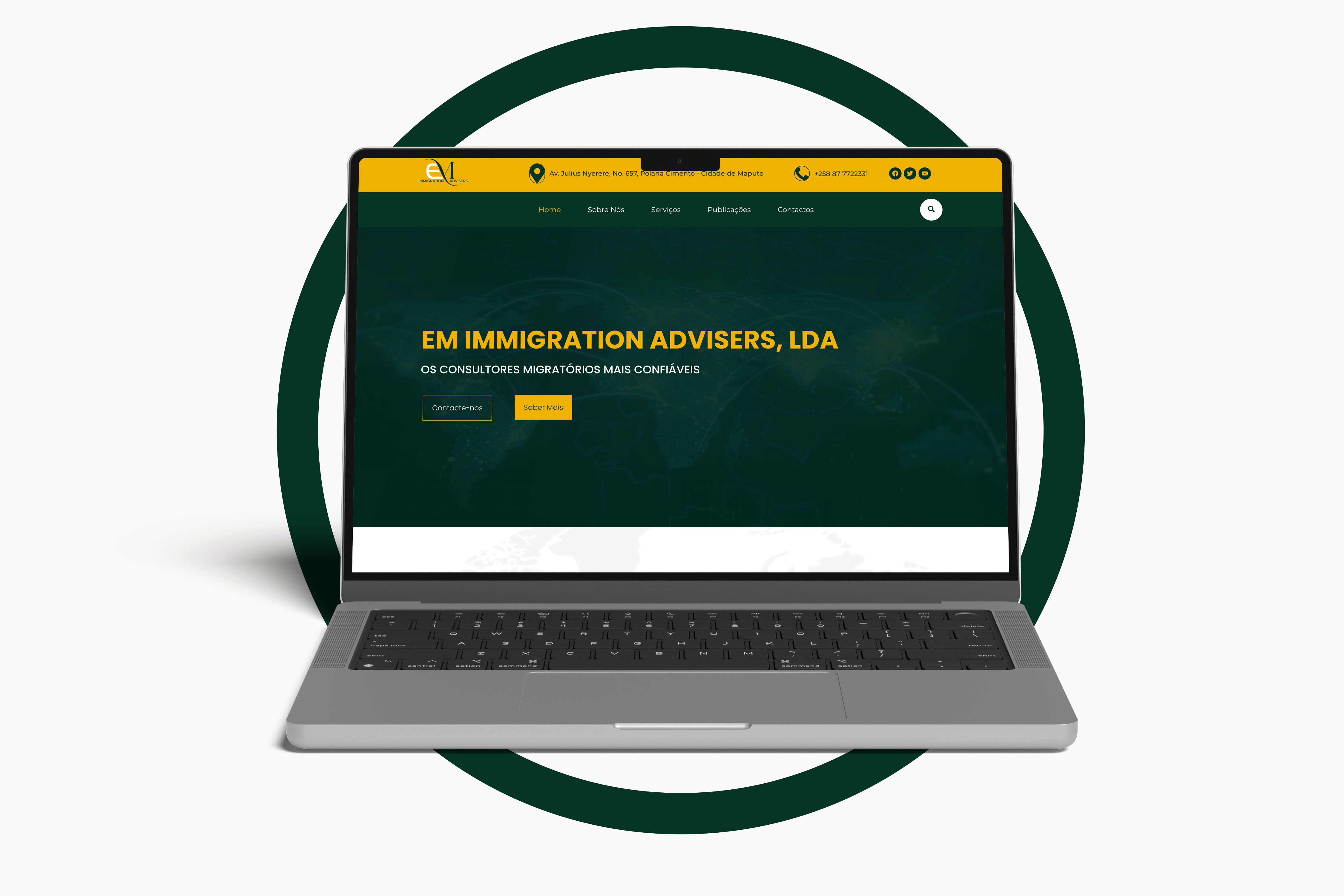 Website Empresarial para EM IMMIGRATION ADVISERS