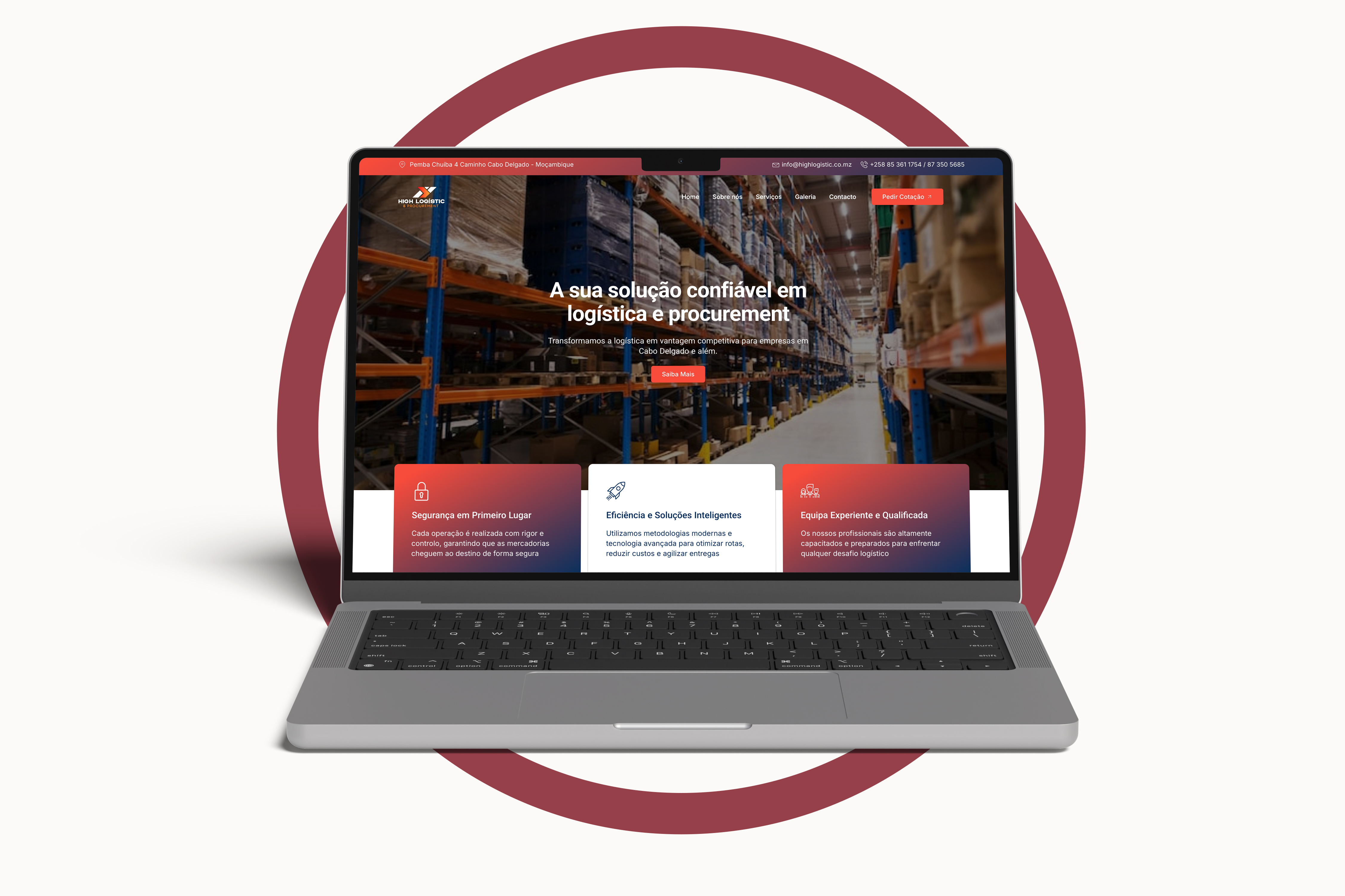 Website Empresarial para High Logistic & Procurement