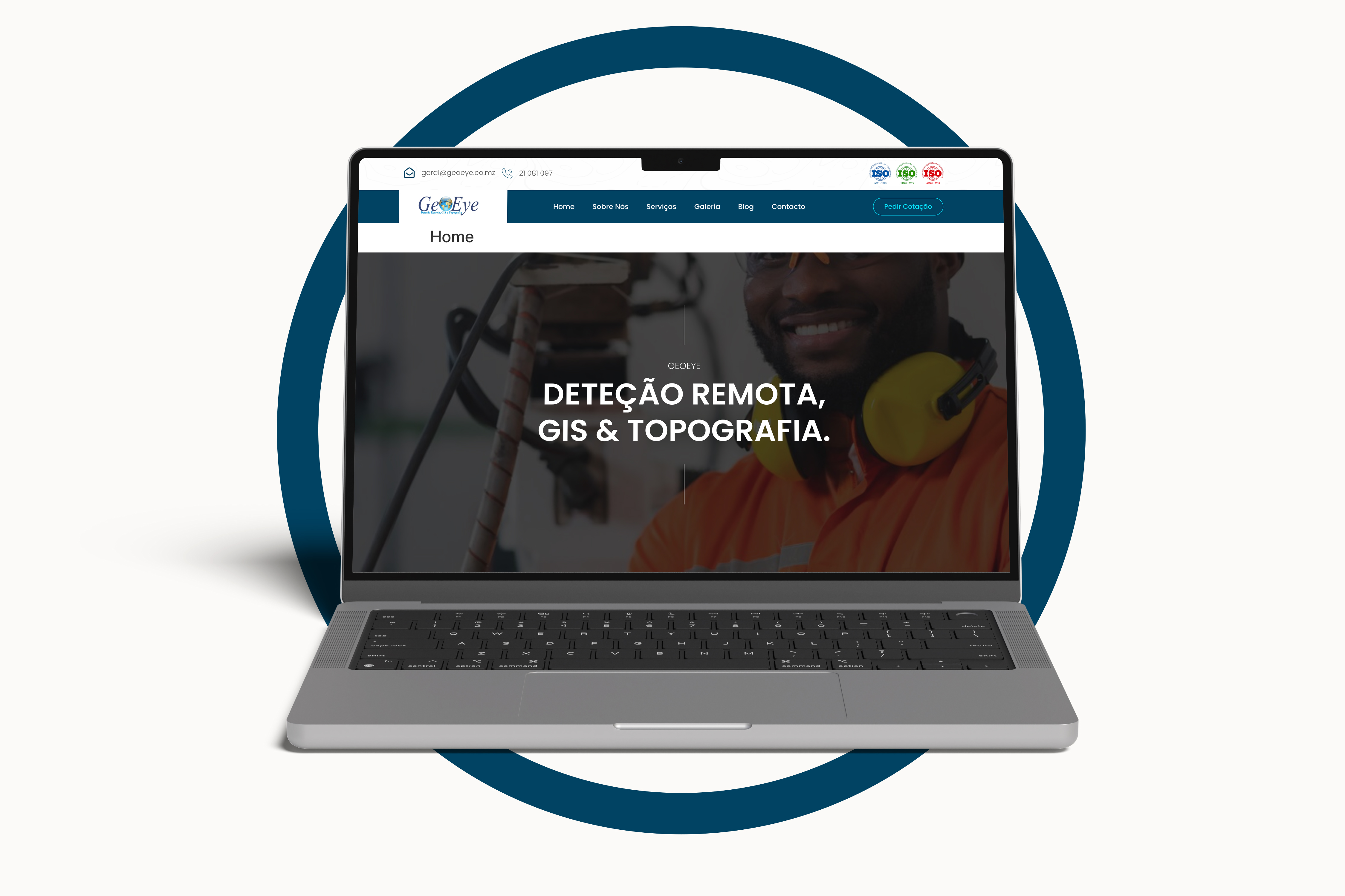 Website Empresarial para GEOEYE Lda