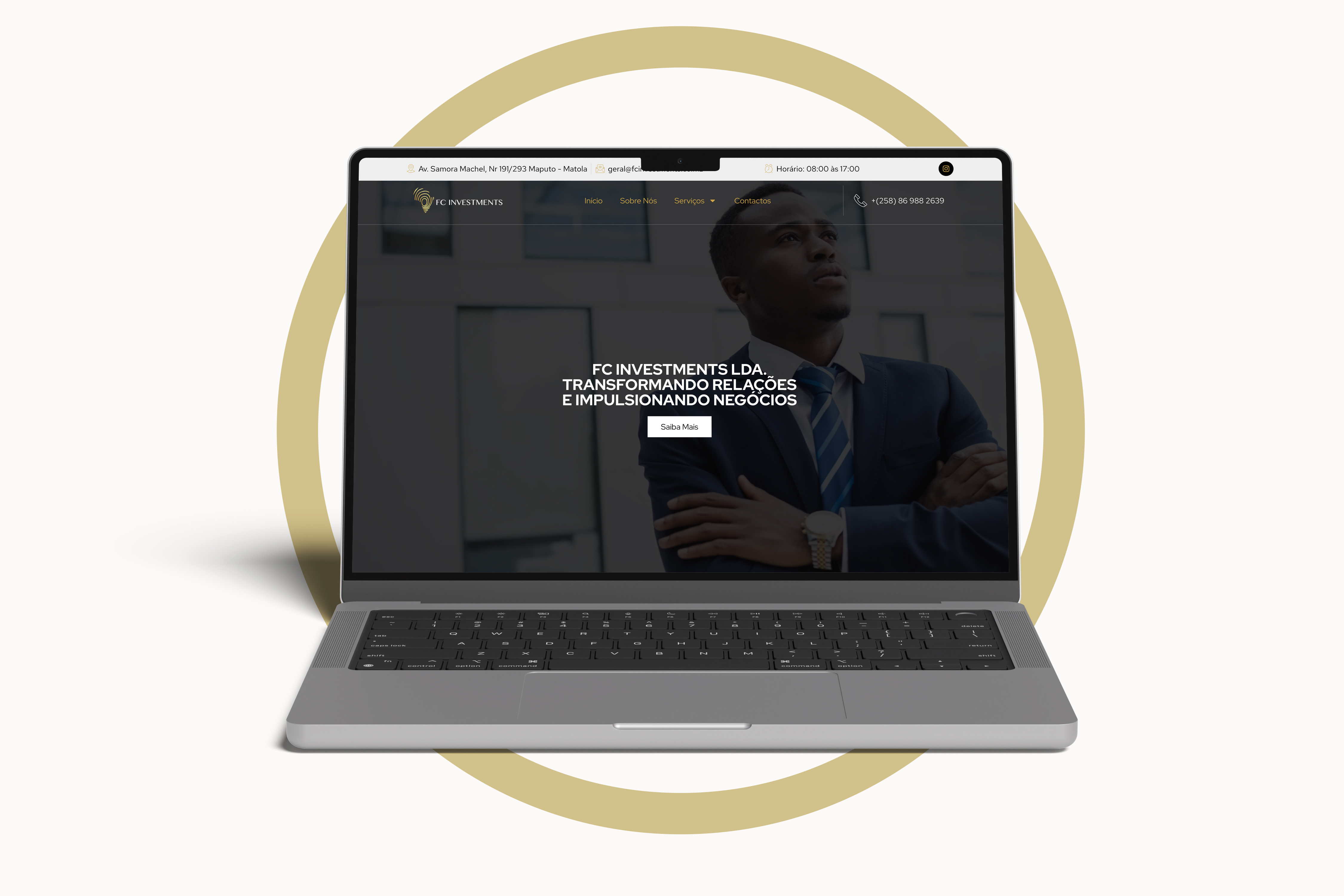 Website Empresarial para FC INVESTMENTS LDA